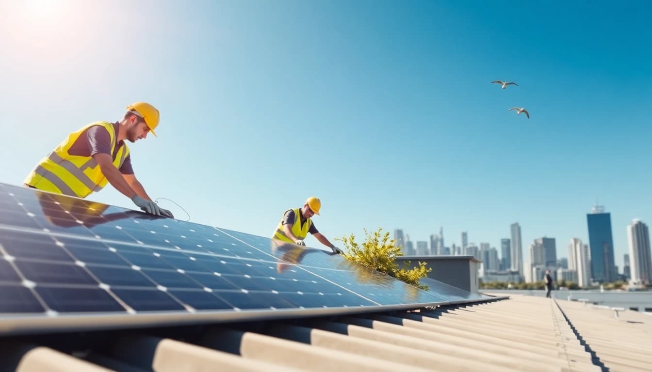 Optimizing energy with Solar Wien solar solutions on modern rooftops.