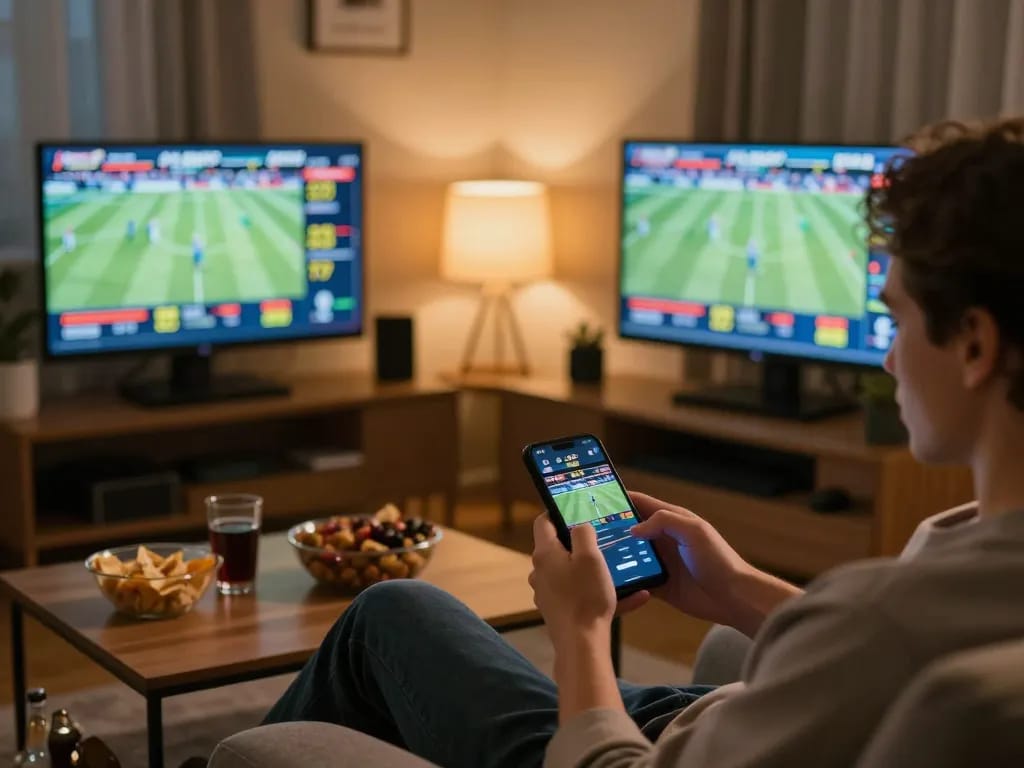 S8 sports betting action showing user engaging with odds and live events on mobile device