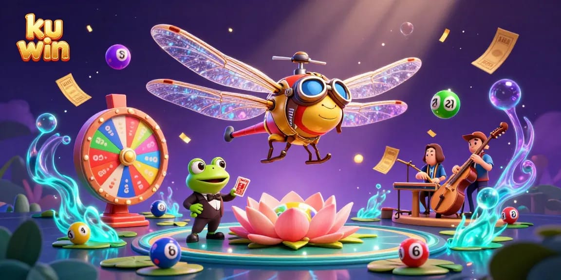Step into the action at ku win's vibrant casino scene with dynamic games and lively characters.