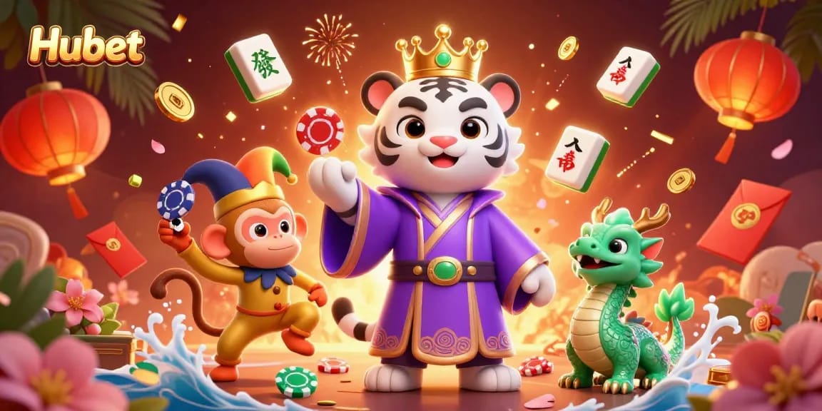 Experience thrilling moments with Hubet's lively casino scene showcasing excitement and color.