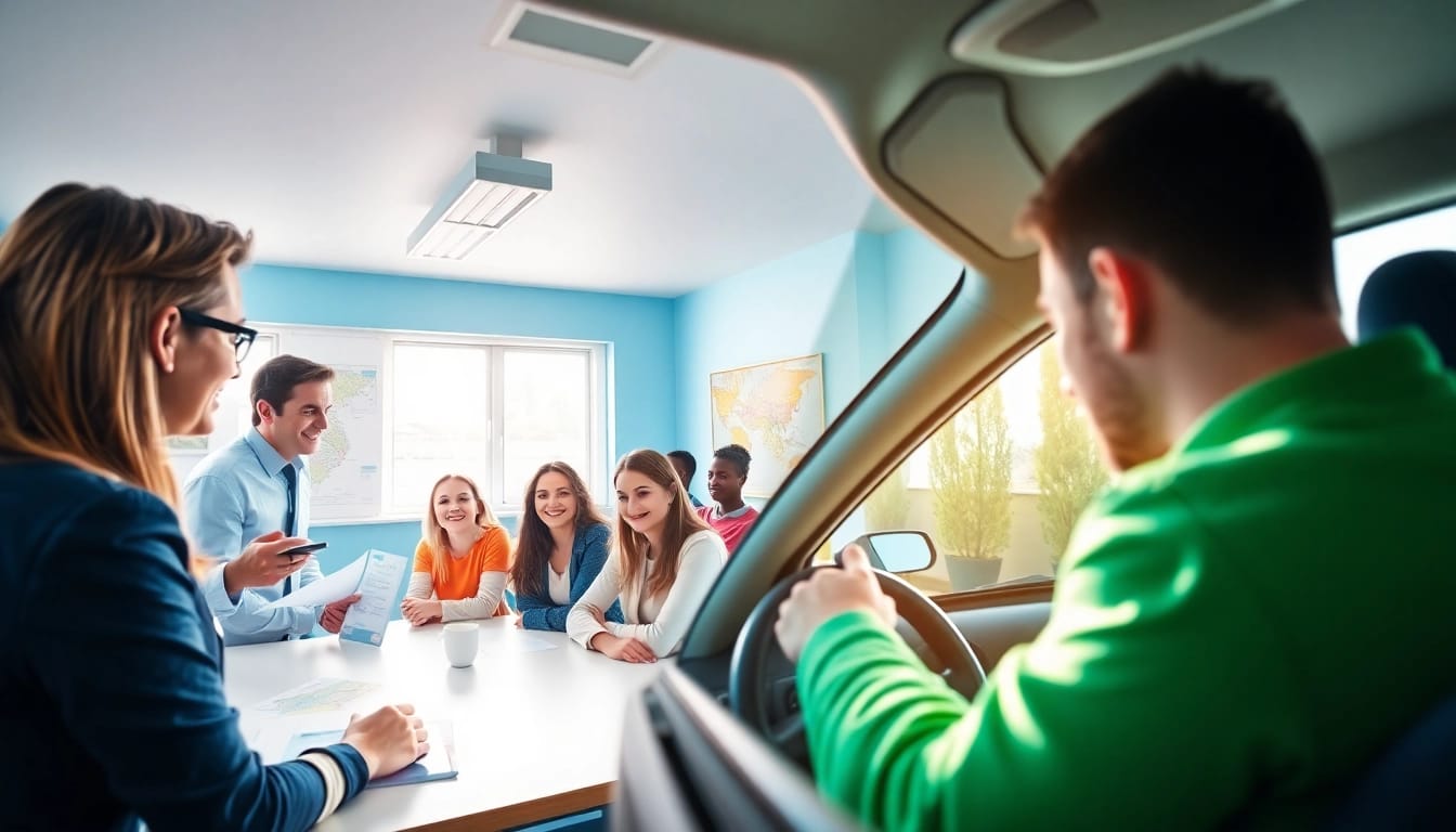 Führerschein in Polen machen mit Fahrlehrer und Lernenden
