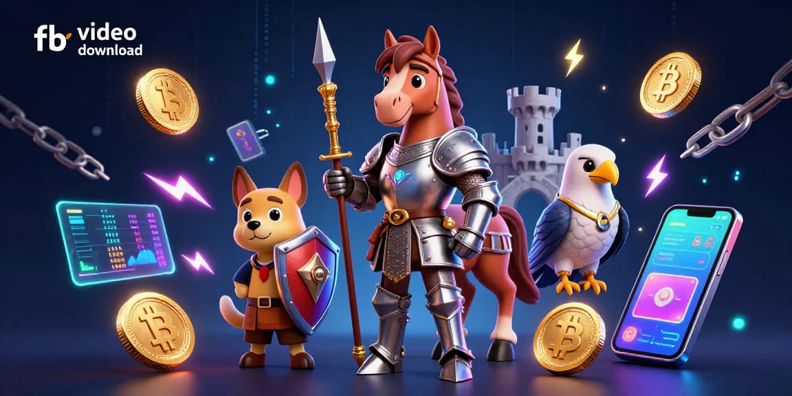 Experience fb video download with dynamic characters and casino elements in a vibrant scene.