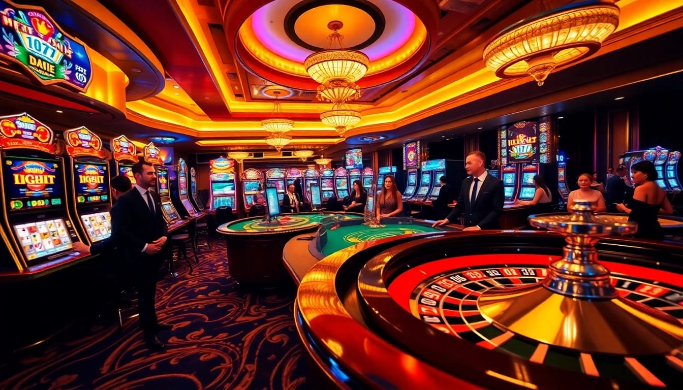 Experience the thrilling atmosphere of gambling at https://www.superslot365.net/ with vibrant casino lights and exciting games.