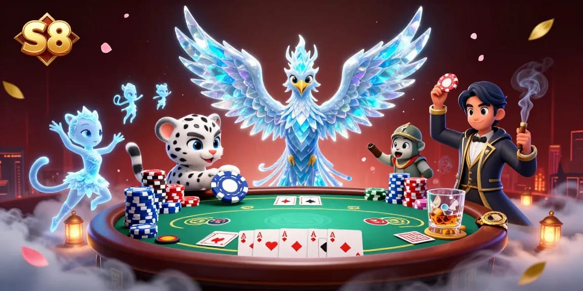 S8 offers immersive gaming experiences as players engage with vibrant casino scenes filled with action.