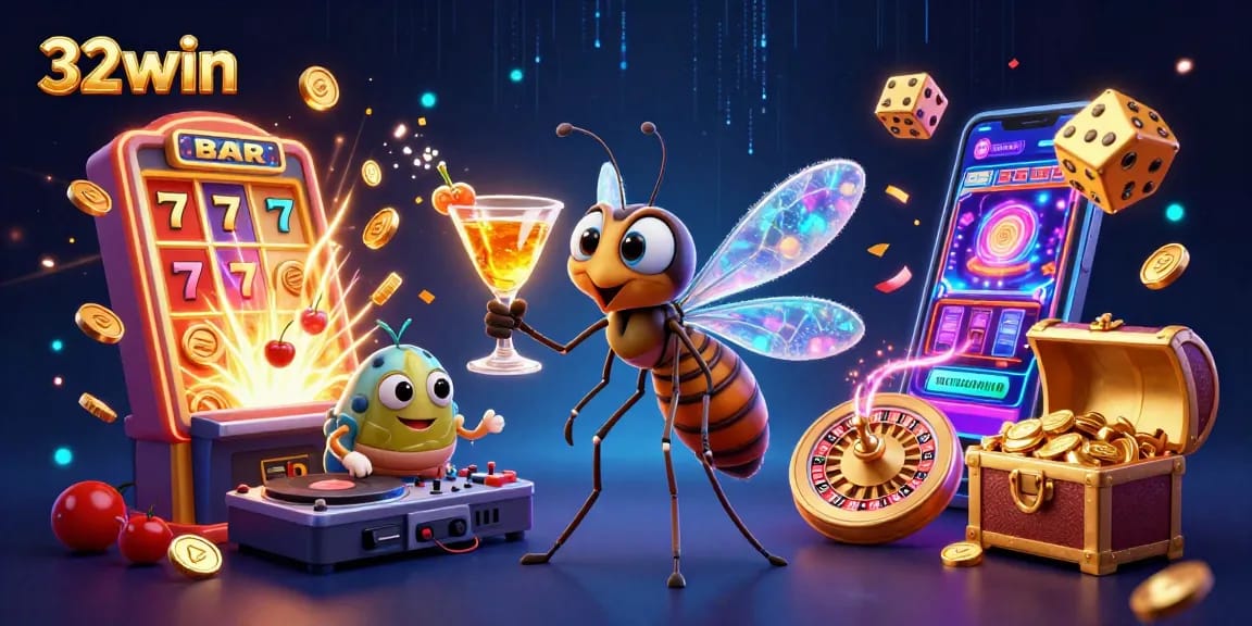 Engage in thrilling gameplay with 32win's vibrant casino atmosphere and stunning visuals.