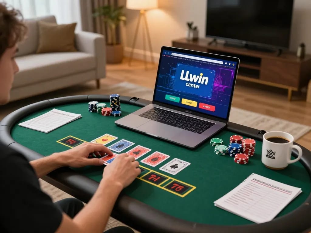 Engaging with the LLwin center platform for an exciting online gaming experience.