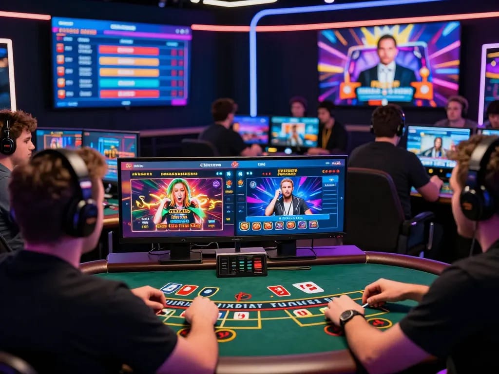 Exciting gaming atmosphere with players engaged in high-stakes TR88 betting.