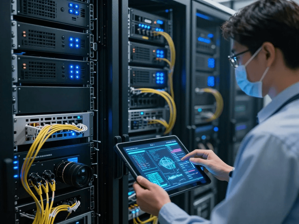 "Iptv reseller in a sophisticated cloud computing environment showcasing advanced technology solutions."