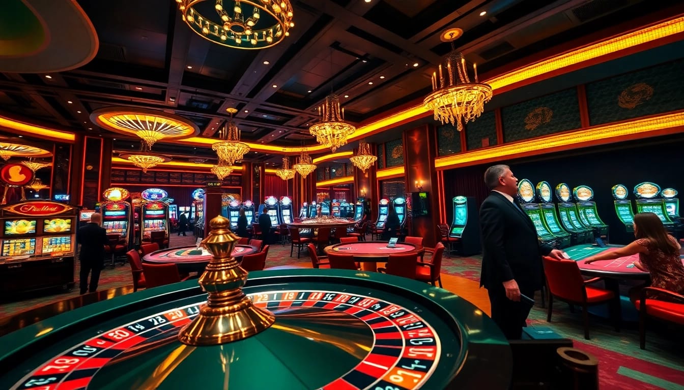 Experience thrilling gameplay at https://jun88.buzz/ with vibrant casino scenes and high-stakes action.