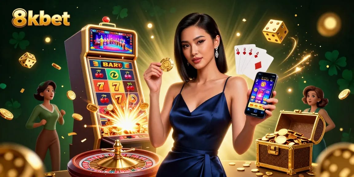 Experience thrilling gameplay at 8kbet with casino apps and jackpot bursts.