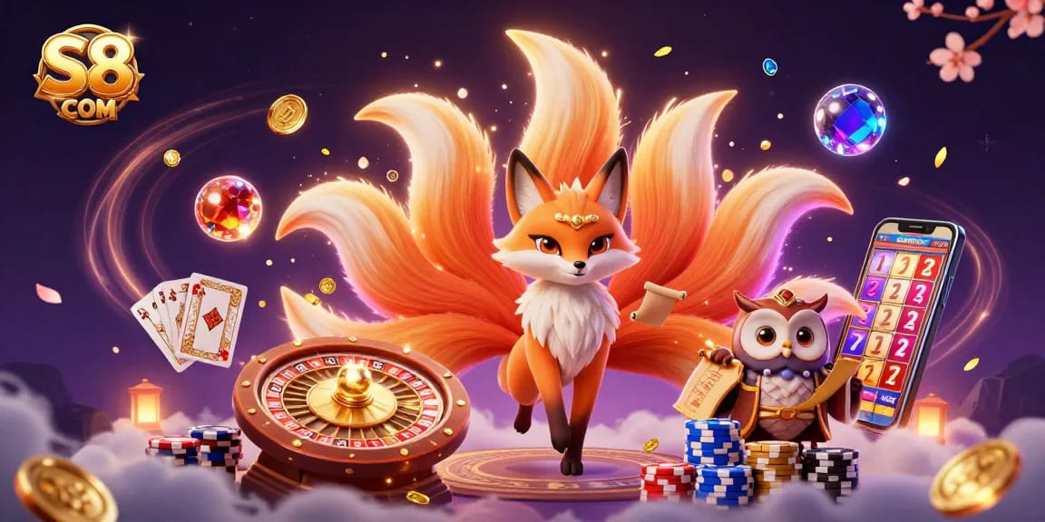 Experience thrilling gameplay at S8 COM with vibrant casino elements and enchanting characters.