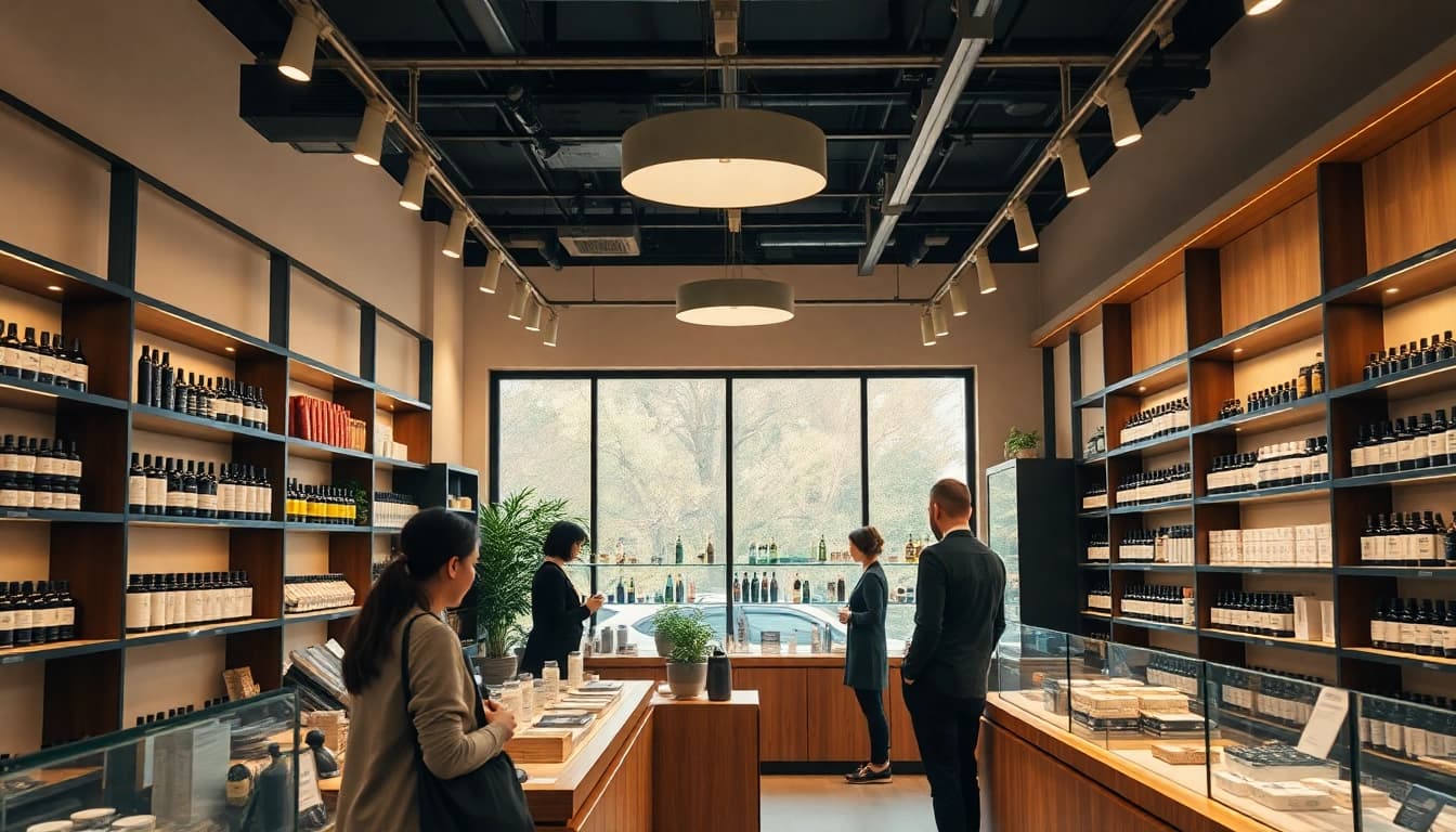 CBD kaufen im modernen Shop in Zürich, wo Kunden hochwertige Produkte entdecken.