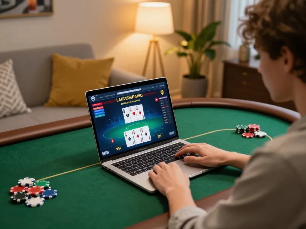 Engaging in online poker tại ok365 with a strategic focus on gameplay at home