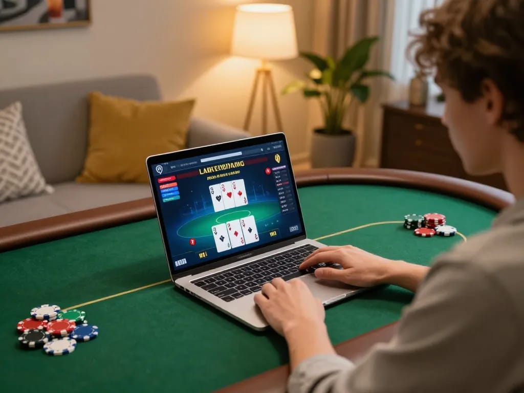 Engaging in online poker tại ok365 with a strategic focus on gameplay at home