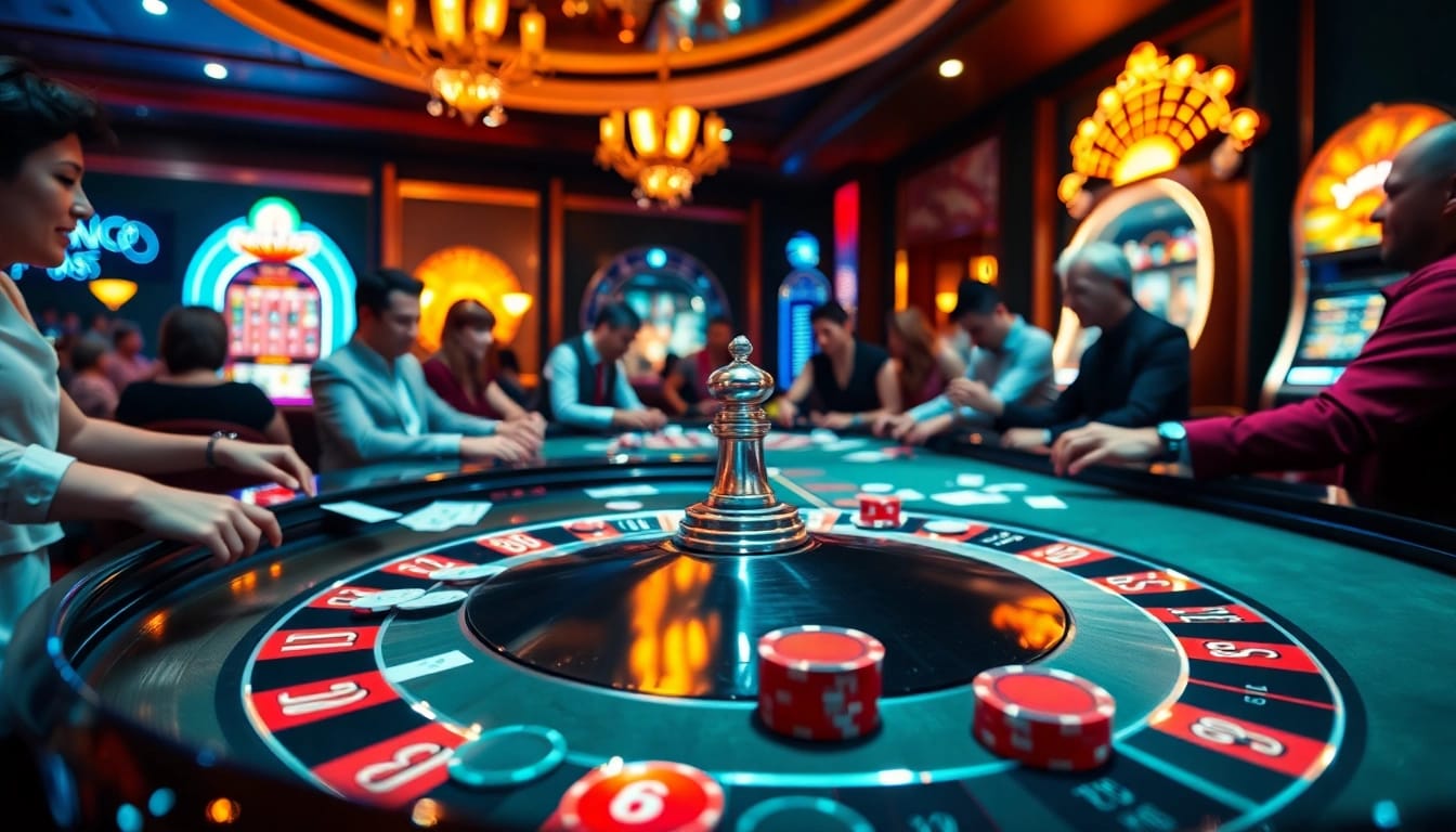 Engage in a Plagiat Scan while surrounded by the thrilling ambiance of a casino, highlighting high-stakes gambling.