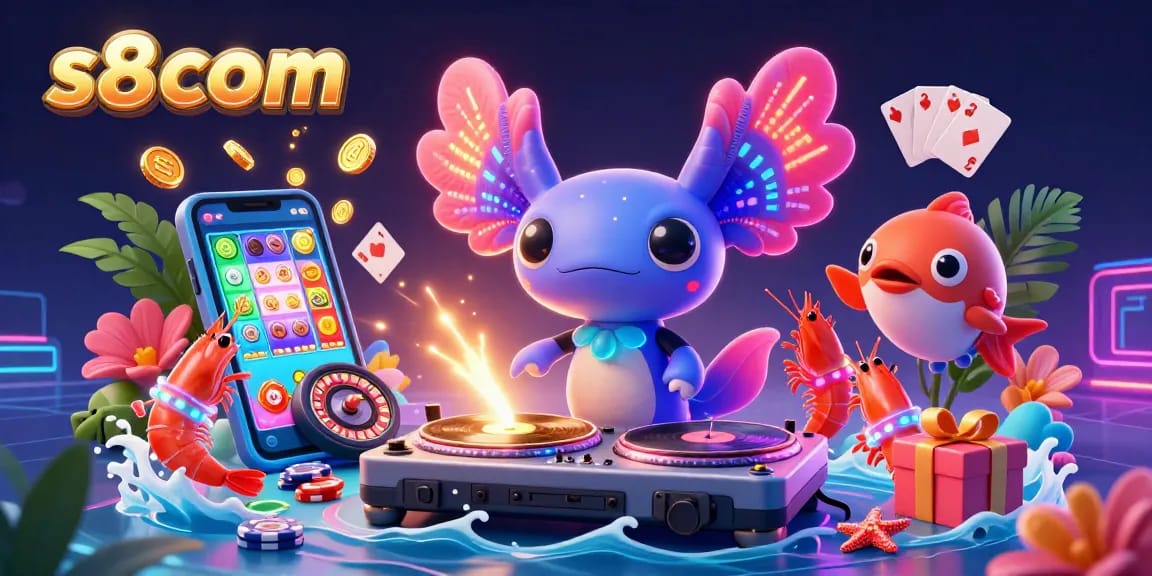 Engage with exciting gaming at s8 com featuring a vibrant casino scene with joyful characters and slot games