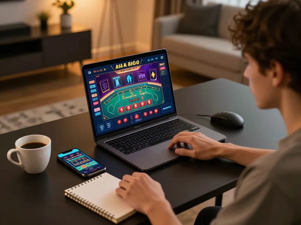 Engaging in online casino gaming at nhà cái 88GO with live dealer interface.