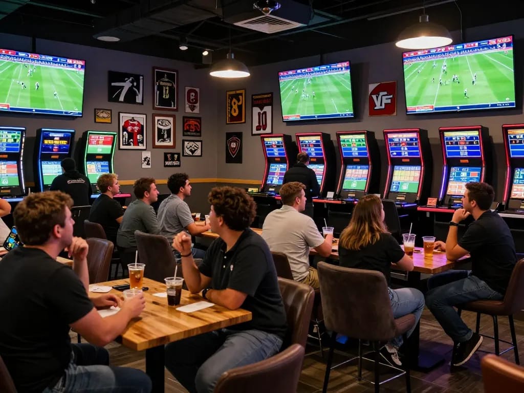 Experience thrilling football betting action as fans engage in strategic gameplay.