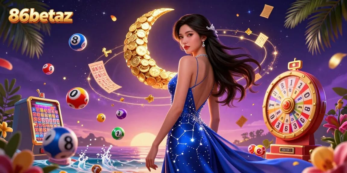Engage with thrilling games at 86betaz, featuring a vibrant, dynamic lottery scene.
