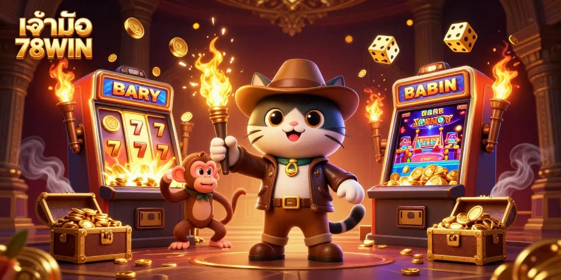 Experience thrilling gaming at เจ้ามือ 78WIN with vibrant slot machines and exciting casino action.
