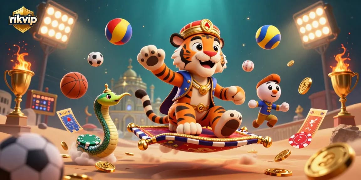 Experience the excitement of rikvip with dynamic sports elements and an Arabian Nights theme.