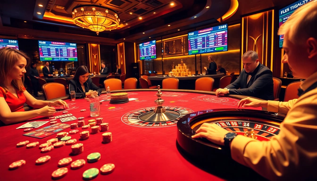 Engaging gambling scene showcasing excitement with elements from https://luongsontv23.com/.