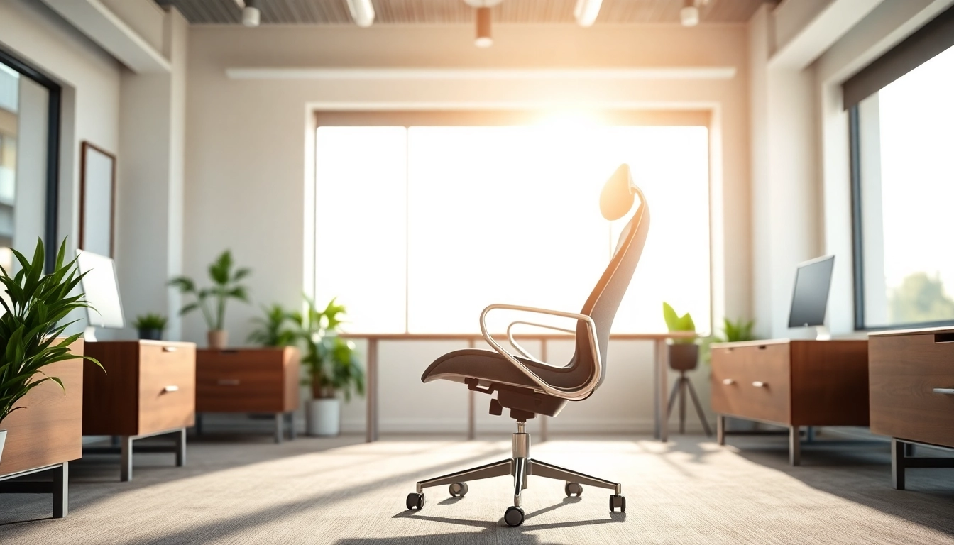 Herman Miller Aeron im modernen Büro mit natürlich sanfter Beleuchtung.
