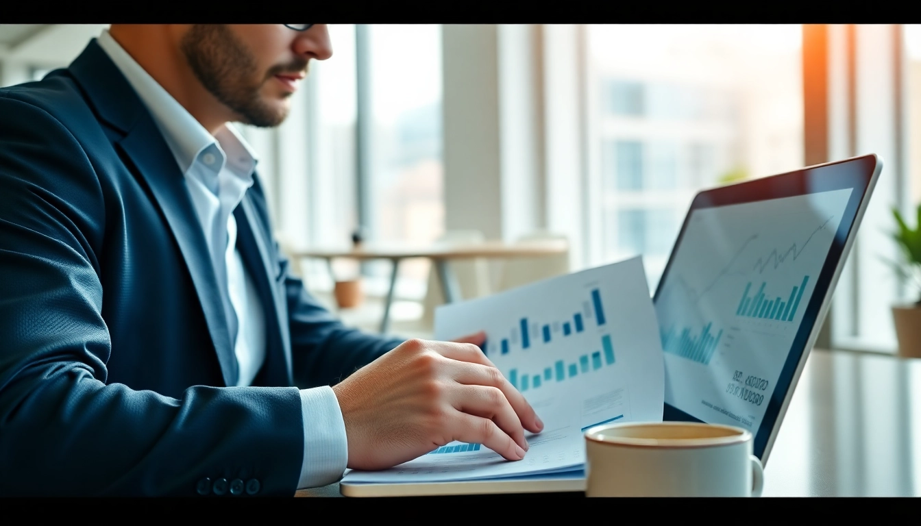Vergleich von festgeld zinsen deutschland in einem modernen Büro mit Laptop und Diagrammen.