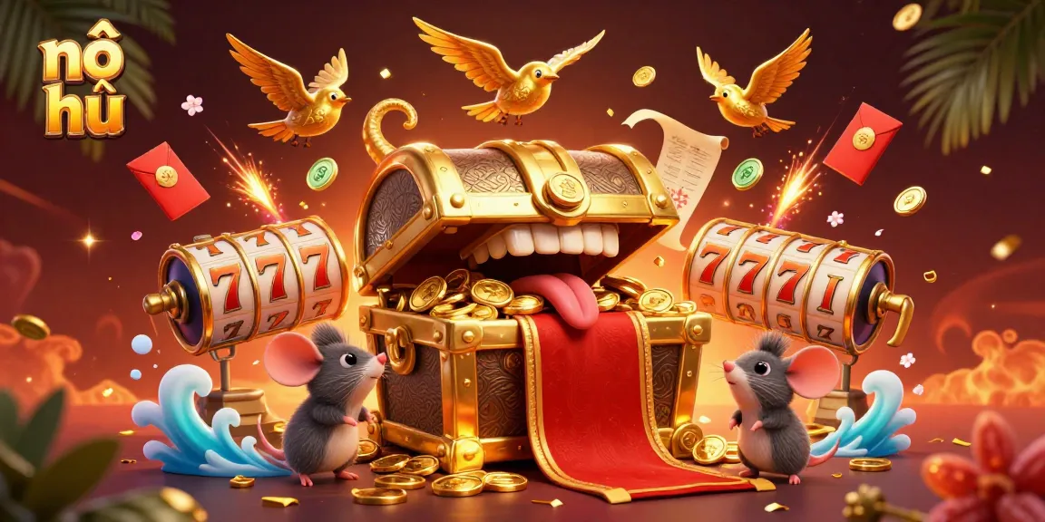 Engage in thrilling nổ hũ adventures with vibrant treasures and explosive animations in this dynamic 3D scene.