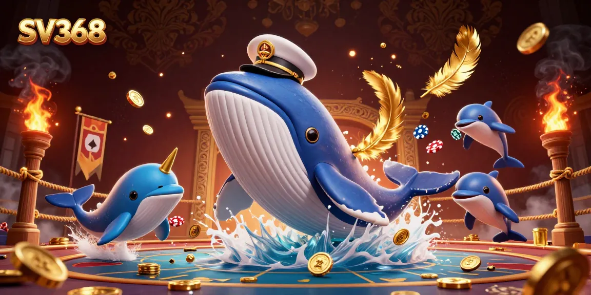 Experience thrilling action with SV368 in this dynamic casino illustration.