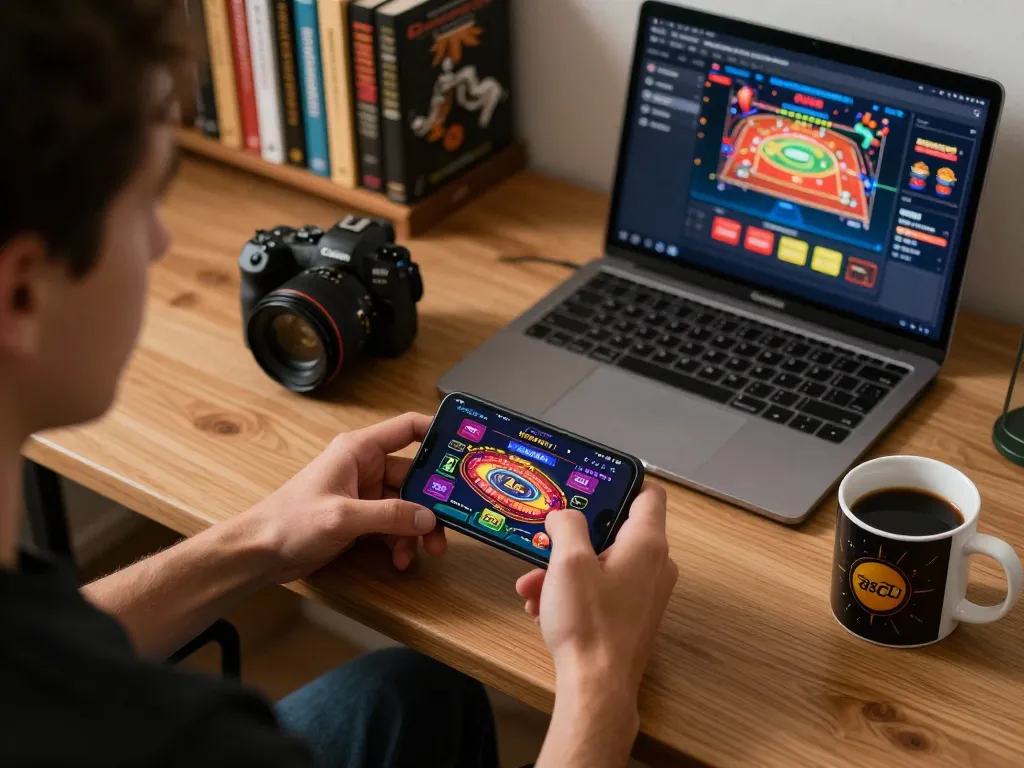 Person engaging with the 789Club app on smartphone, showcasing online gaming excitement and strategy.