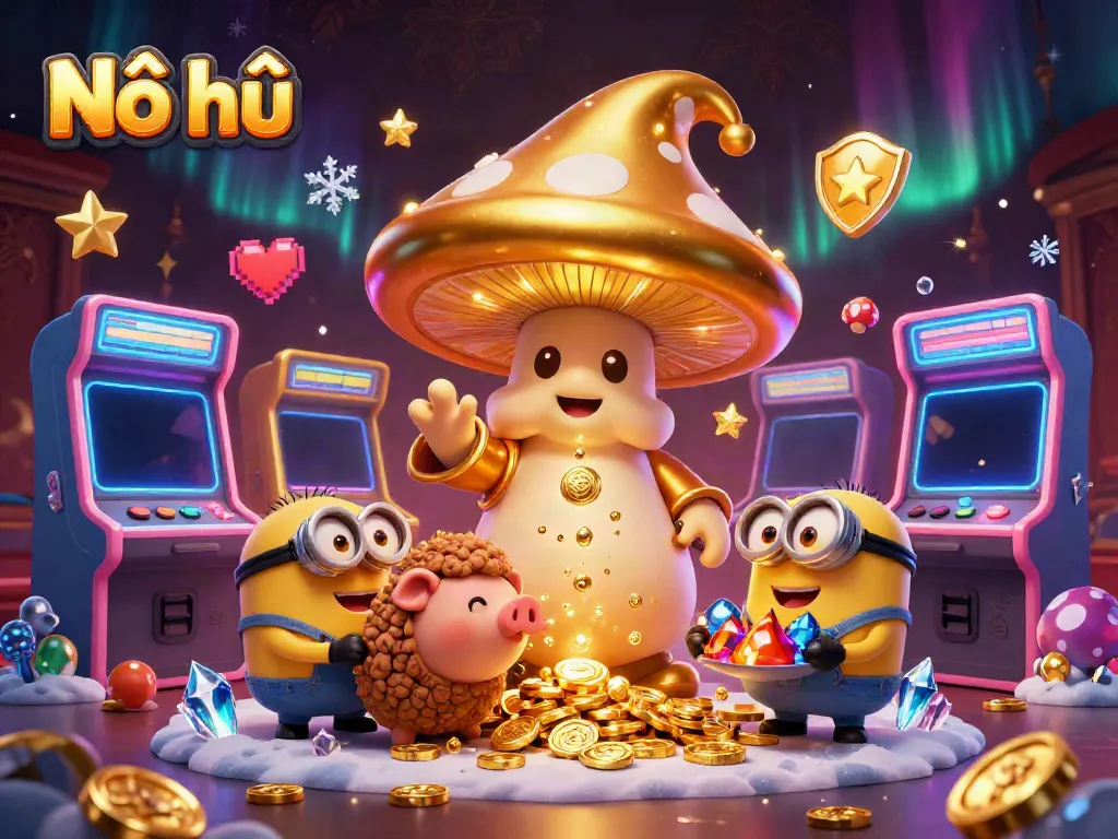 Nổ hũ magic transforms the gaming scene into gold with vibrant casino elements.