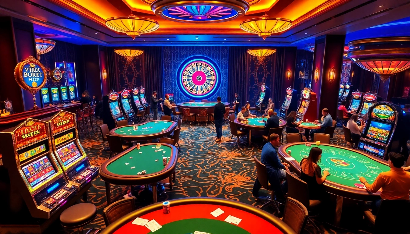 Experience the thrill of casino gaming at https://do666.at with vibrant tables, excited players, and stunning slot machines.