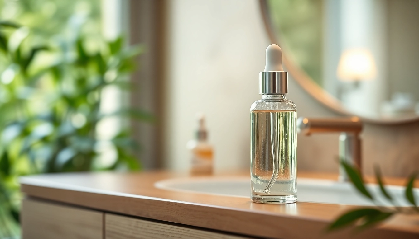 Peptide kaufen: Luxurious serum bottle showcasing skincare benefits.