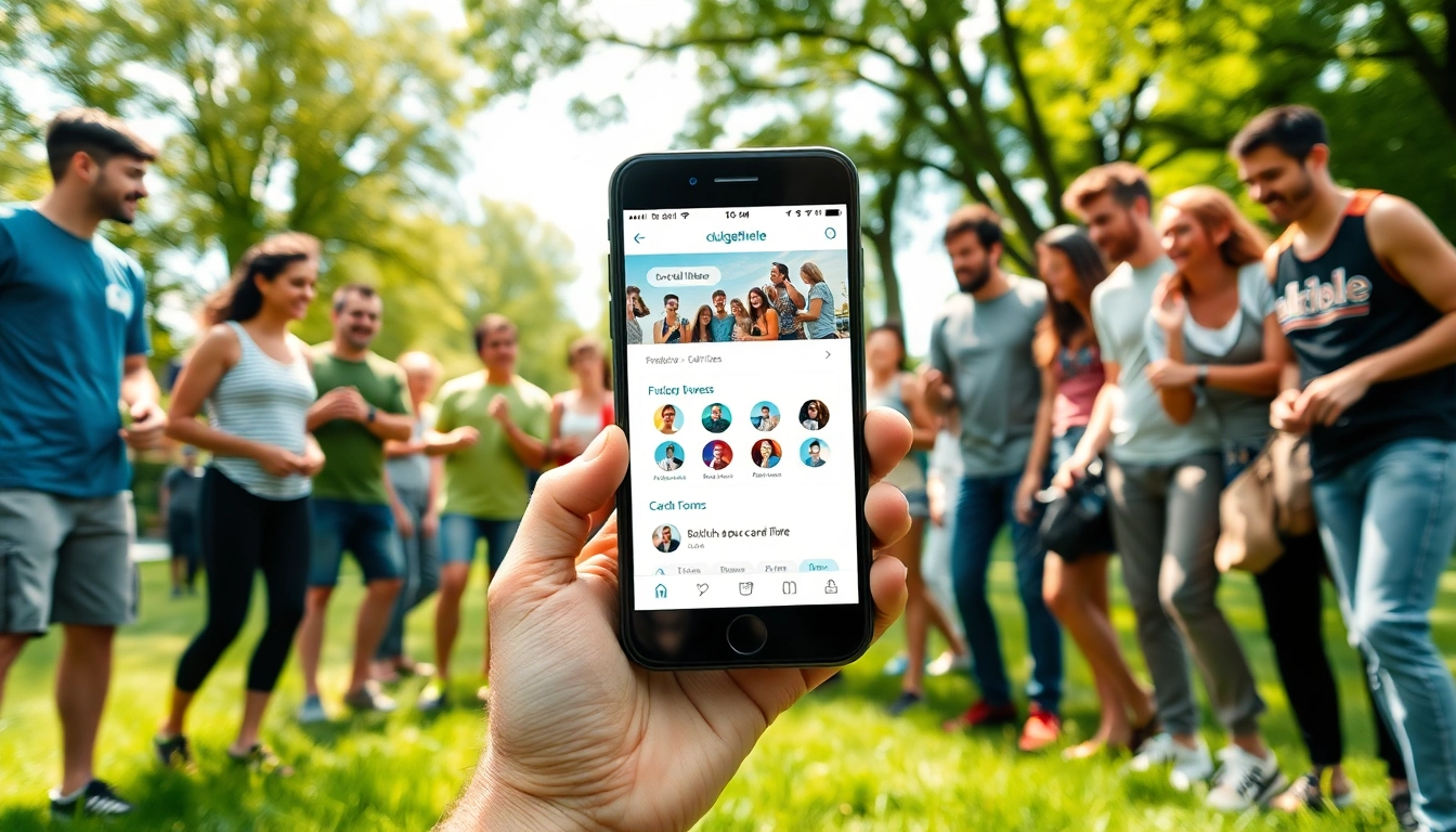 Bewege dich mit der clubgefühle app und finde neue Freunde bei Aktivitäten im Freien.