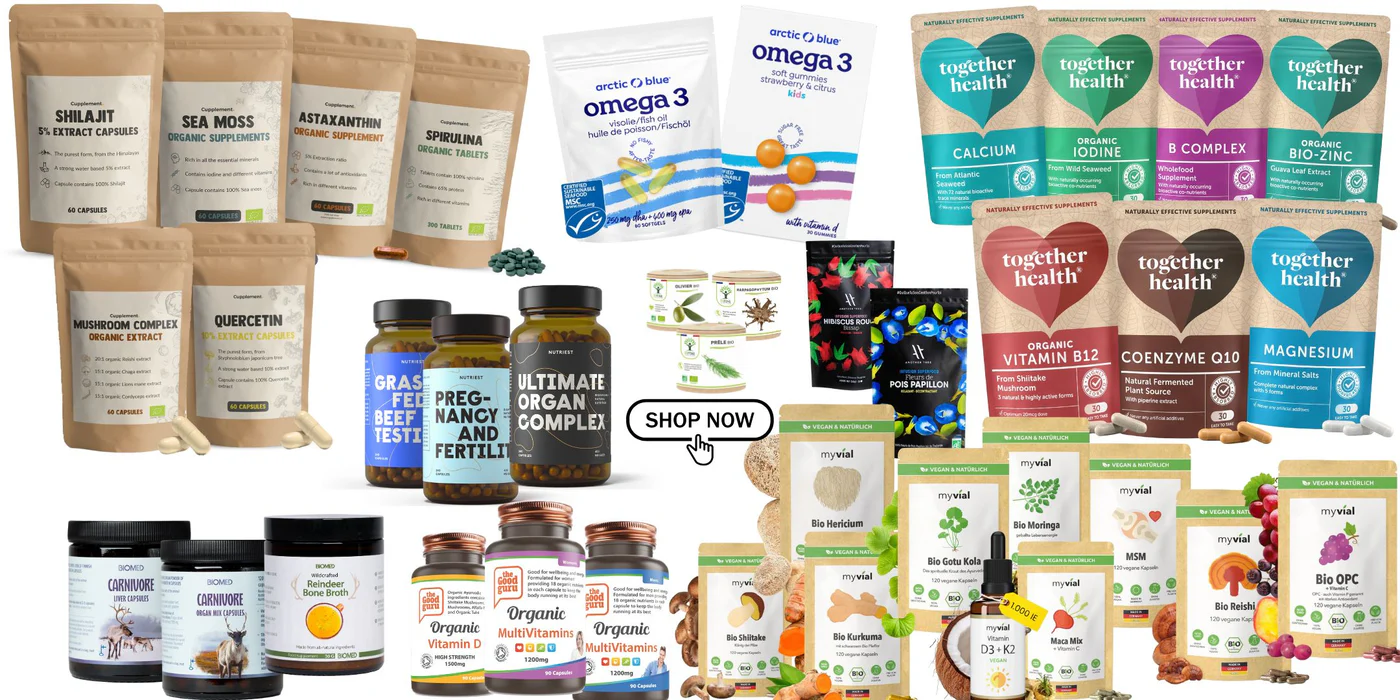 Gesunde Entscheidungen: Bio Vitamine und Bio Anchan-Tee im Montcalia Shop