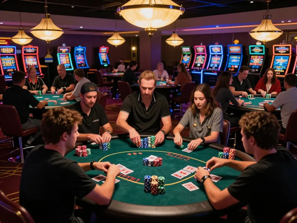 Exciting poker game at https://ok365.br.com showing players engaged in competitive action.