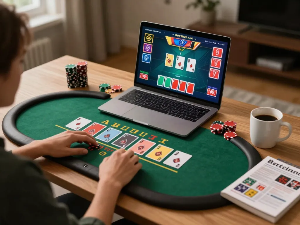 Experience the thrill of online blackjack with tg88 link in a cozy home setting.