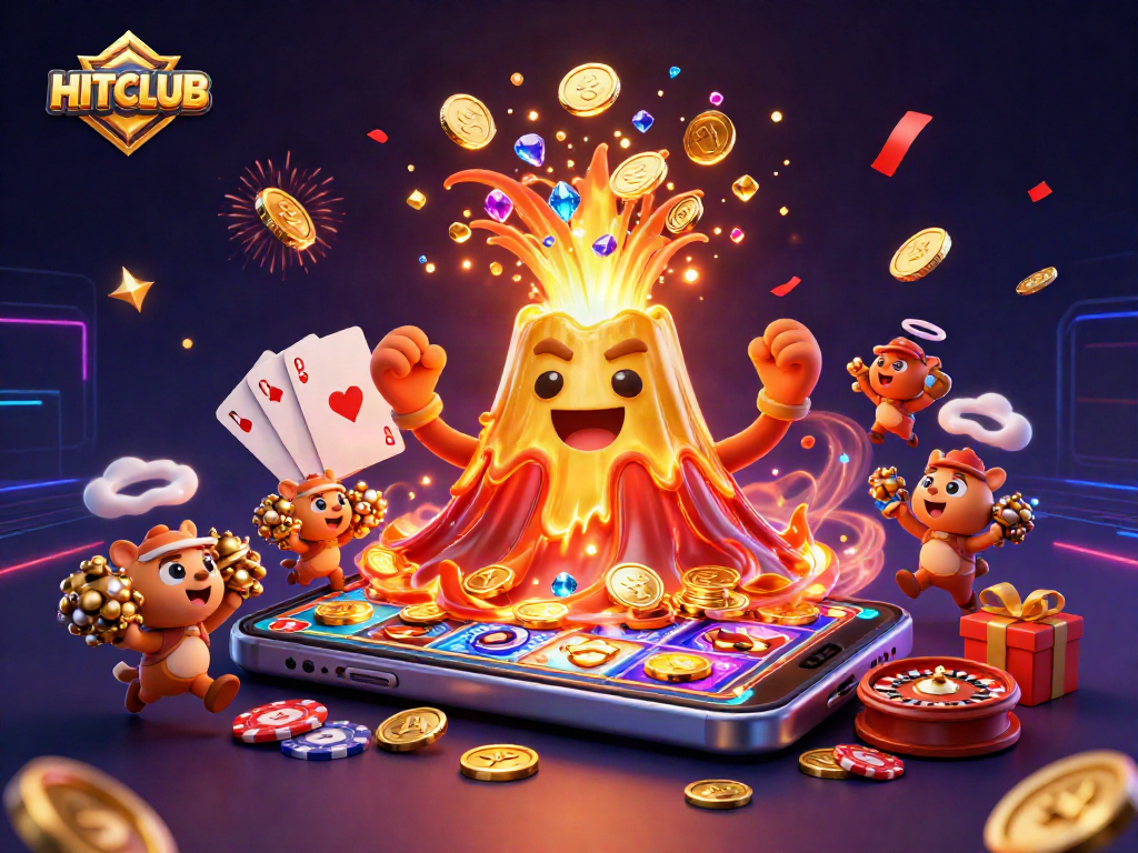 Join the excitement at HITCLUB as the volcano erupts with treasures and gaming action!
