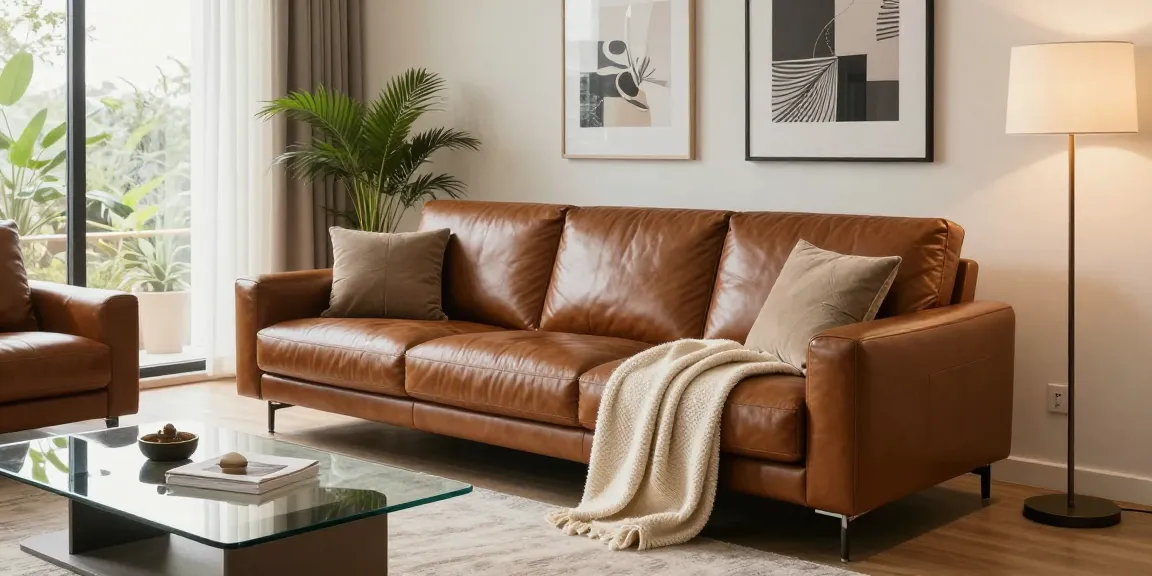 Baxter Ledersofa Preis in einem modernen Wohnzimmer, das Luxus und Komfort zeigt