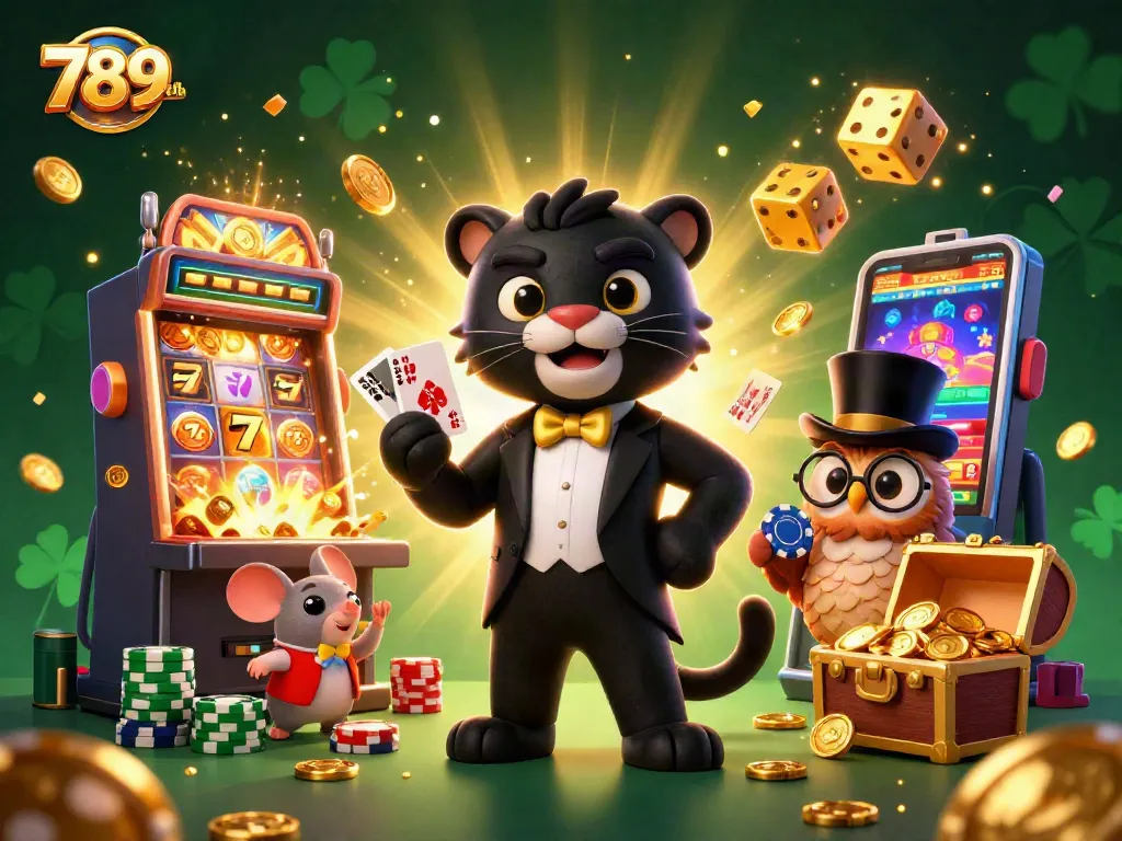 Engage with the thrilling 789club casino experience, featuring vibrant 3D characters and dynamic gaming elements.
