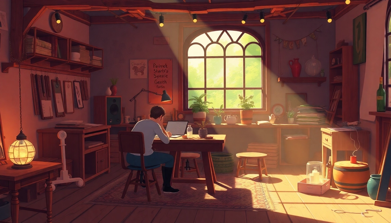 Animation Studio Berlin mit kreativen Arbeitsbereichen und inspirierender Atmosphäre für Künstler und Animatoren.