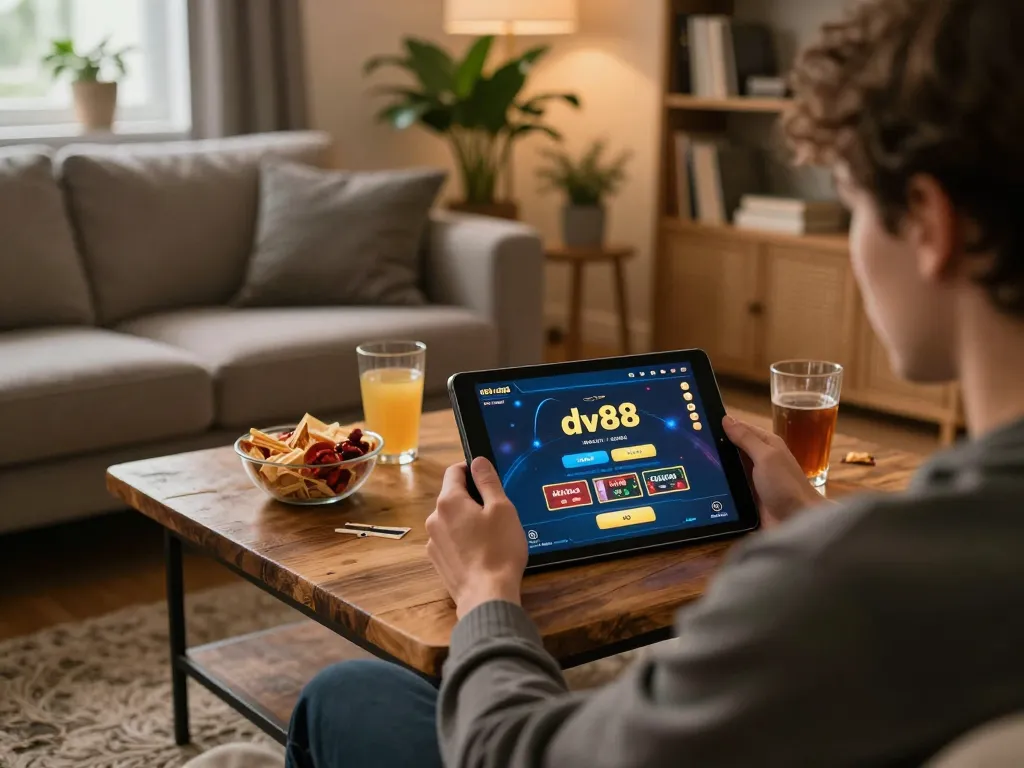 Login to dv88 for an exciting online casino experience with a cozy home setup