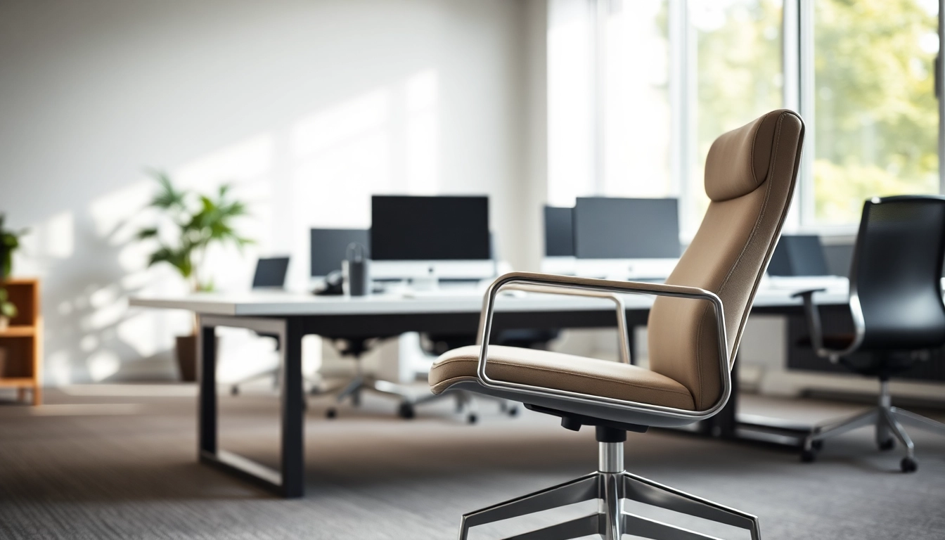 Refurbished Vitra Chair in an elegant office setting, showcasing modern design and sleek lines.