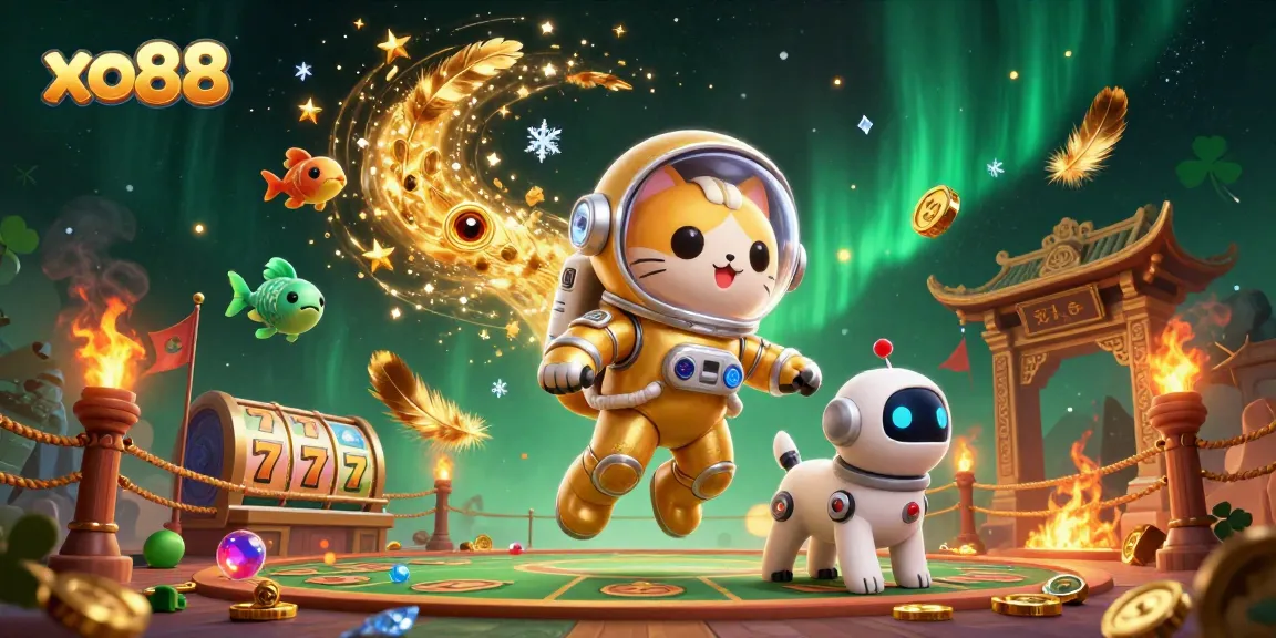 Experience engaging gaming at xo88 with vibrant 3D casino characters and immersive slot action.