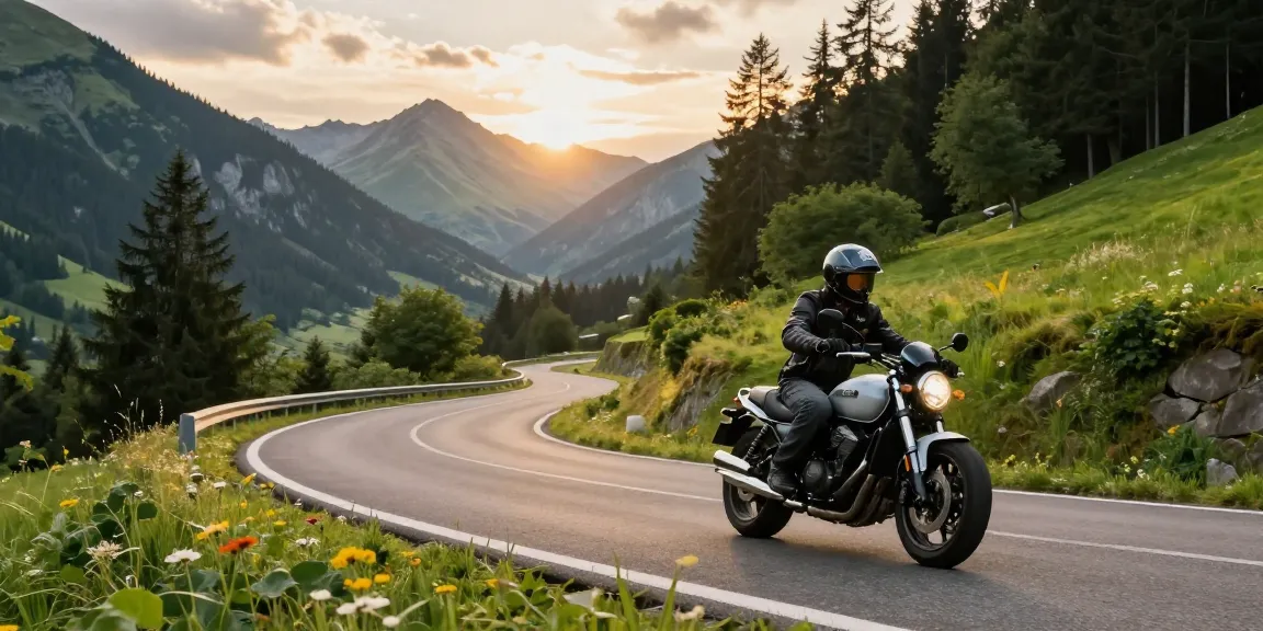 Planen Sie Ihre kurvenreiche Motorradtour durch wunderschöne deutsche Landschaften mit atemberaubenden Bergstraßen.
