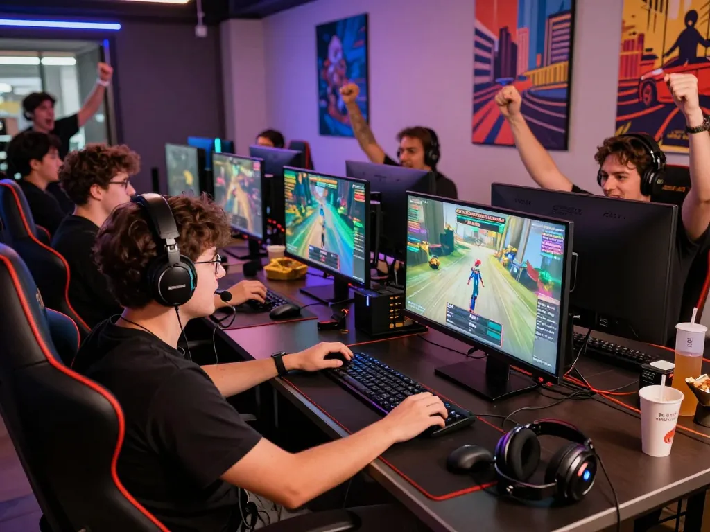 Exciting gaming competition scene with player immersed in five88 online gaming.