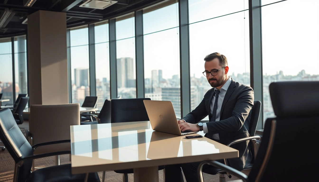 Headhunter, der einen Kandidaten gezielt anspricht, um Talente für Führungspositionen zu finden.