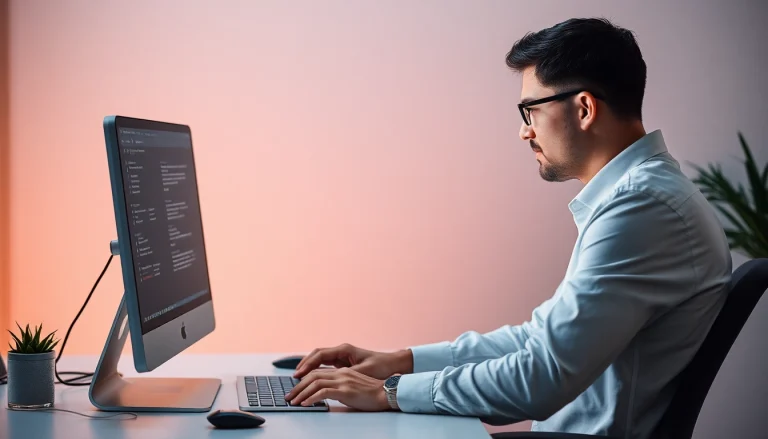 Professioneller Geschäftsmann, der verdeckte Jobmöglichkeiten recherche mit dem Fokus auf Wie finde ich einen verdeckten Job?