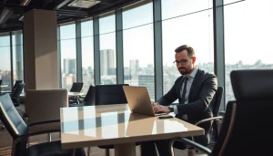 Headhunter, der einen Kandidaten gezielt anspricht, um Talente für Führungspositionen zu finden.